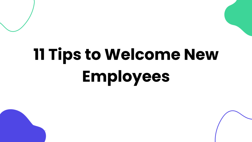 Welcome New Employees