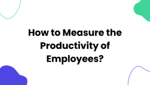 How to Measure the Productivity of Employees?